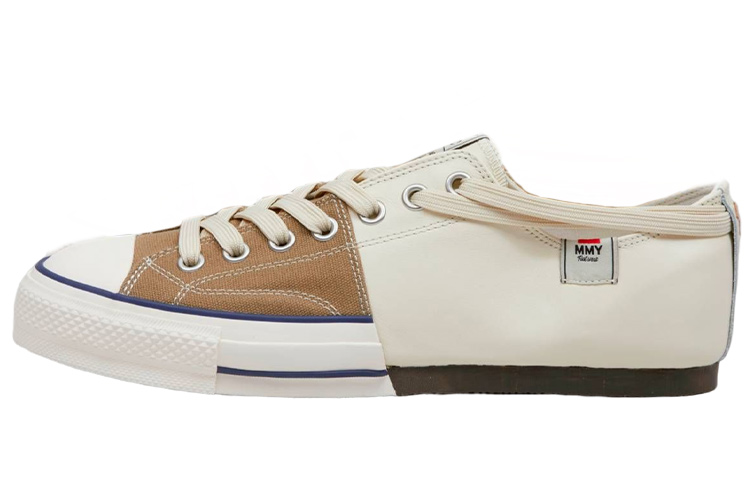 Nigel Cabourn x MIHARA YASUHIRO Brown White Low-Top Casual Sneakers C08FW702 Brown and White