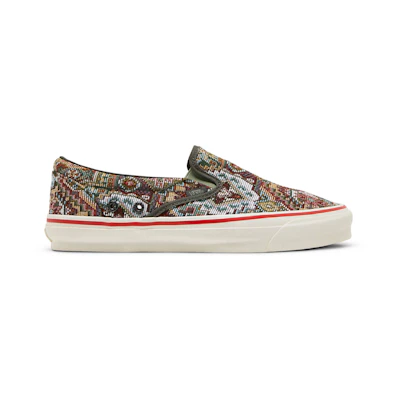 Nigel Cabourn Vans Classic Slip-On LX 'Carpet Green Mix'