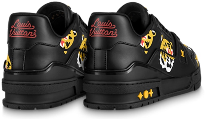Louis Vuitton x Nigo Sepatu 'Putih dengan Monogram Harimau' 1A9JBI Lookbook Louis Vuitton x Nigo Sepatu 'Putih dengan Monogram Harimau' 1A9JBI