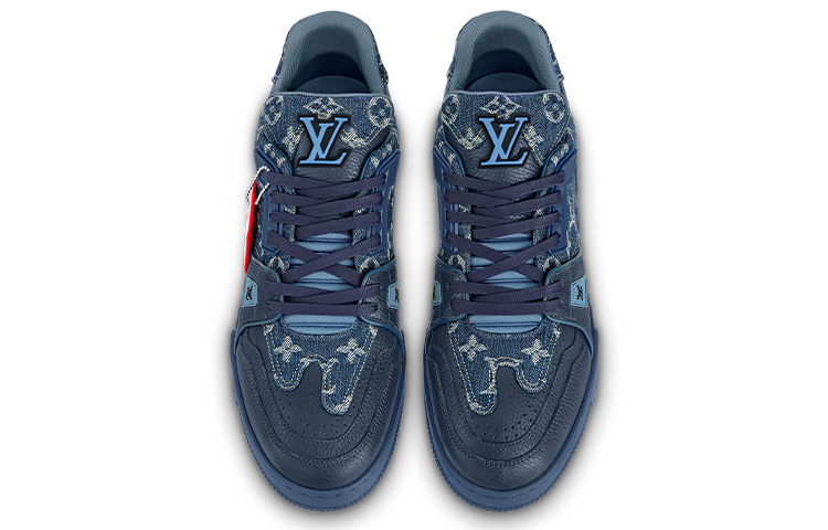 Lookbook Louis Vuitton x Nigo LV Sepatu 'Denim Biru' 1A9IQ1