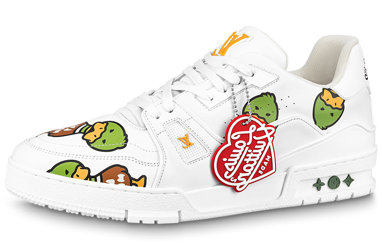 Buy "Louis Vuitton x Nigo Zapatillas 'Blanco con Monograma de Pato'" 1A9JBW