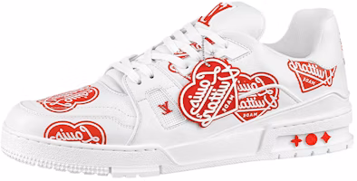 Louis Vuitton x Nigo Trainers 'White with Red Logo Hearts' 1A9JAD Louis Vuitton x Nigo Trainers 'White with Red Logo Hearts' 1A9JAD