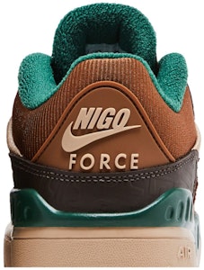 Nigo x Nike Air Force 3 Low 'Coklat Barok Fir' HQ0260-201 Sizing Nigo x Nike Air Force 3 Low 'Coklat Barok Fir' HQ0260-201