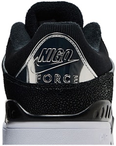 Nigo x Nike Air Force 3 Low 'Black Croc' Hitam Krokodil HF7630-001 Sizing Nigo x Nike Air Force 3 Low 'Black Croc' Hitam Krokodil HF7630-001