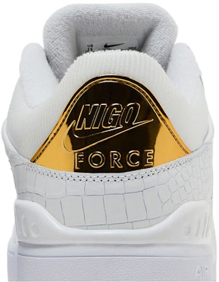 Nigo x Nike Air Force 3 Low 'Blanco Oro Metálico' HF7630-100 Sizing Nigo x Nike Air Force 3 Low 'Blanco Oro Metálico' HF7630-100