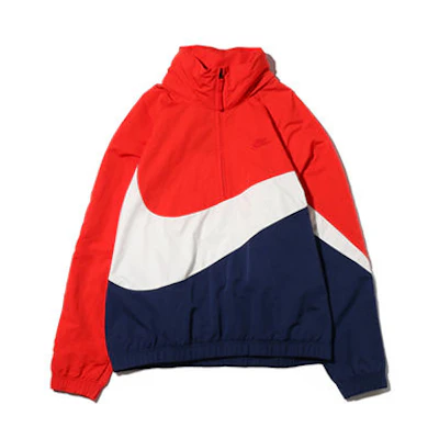 Nike 18SS Red Woven Stand Collar Jacket Street Style Large Swoosh AT4489-614