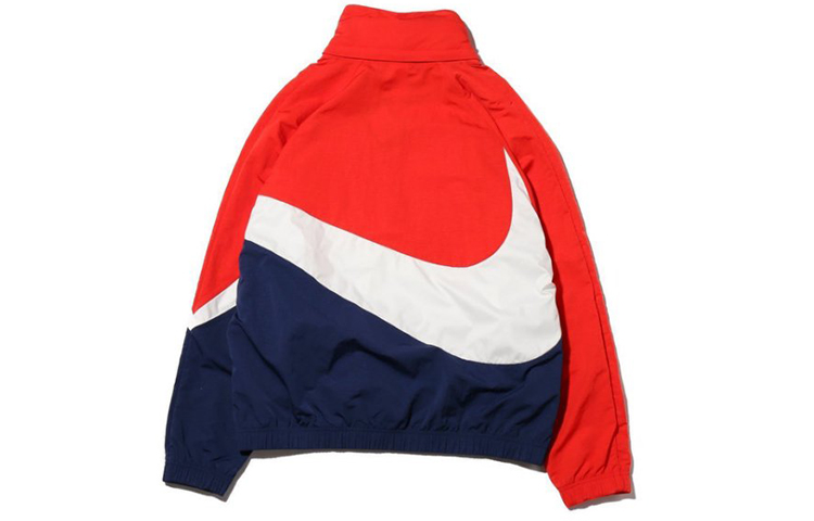 Nike 18SS Red Woven Stand Collar Jacket Street Style Large Swoosh AT4489-614 圖 3