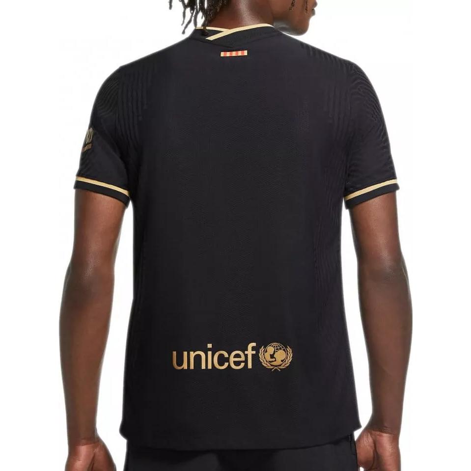 Purchase 나이키 20-21 바르셀로나 블랙 골드 어웨이 플레이어 저지 축구 셔츠 CD4184-011