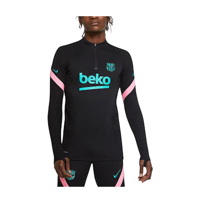 Nike 20-21 Barcelona Colorblock Long Sleeve Training Jersey Men’s Black CK9418-011