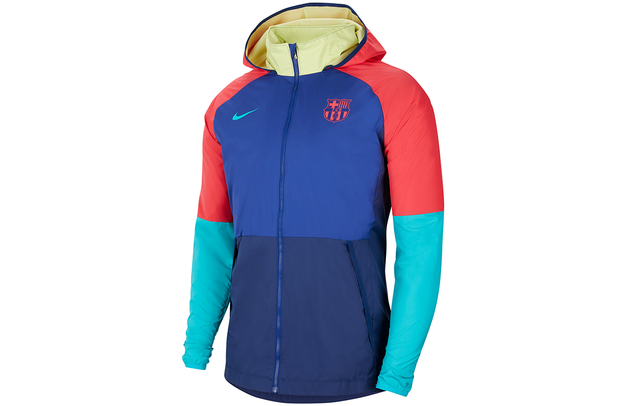 Nike 20-21 Barcelona Football Training Hoodie Jacket Multicolor  CI9188-455