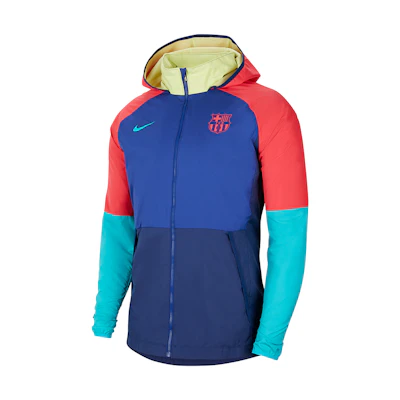 Nike 20-21 Barcelona Football Training Hoodie Jacket Multicolor CI9188-455