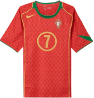 Nike 2004 Portugal Home Jersey #7 Figo Logo Crewneck Unisex Red Soccer Shirt HV9708-614 Nike 2004 Portugal Home Jersey #7 Figo Logo Crewneck Unisex Red Soccer Shirt HV9708-614