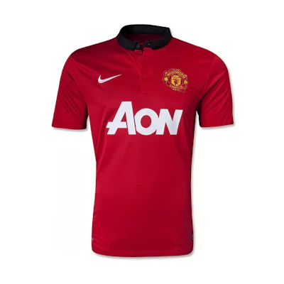 Nike 2013/14 Manchester United Player Tee Red Casual Short Sleeve Shirt 532837-624