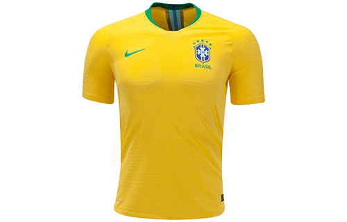 Nike 2018-2019 Brazil Home Vapor Match Shirt Yellow Soccer Jersey for Men 893858-749
