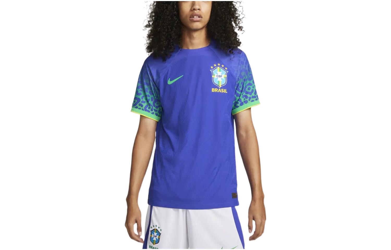 Order ナイキ 2022/23 ブラジル アウェイ プレイヤーバージョン 青 レトロ サッカーシャツ DN0617-433