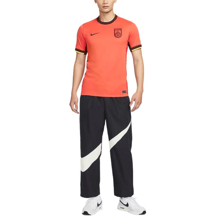 Shop 나이키 2024/25 중국 홈 팬 저지 드라이핏 패션 레드 축구 셔츠 FJ4280-633