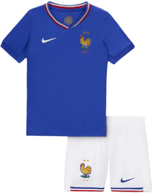 Nike 2024 France Home Kanak-Kanak Jersi & Seluar Pendek Bola Sepak dengan Logo Sulam FJ1599-452 Buy Nike 2024 France Home Kanak-Kanak Jersi & Seluar Pendek Bola Sepak dengan Logo Sulam FJ1599-452