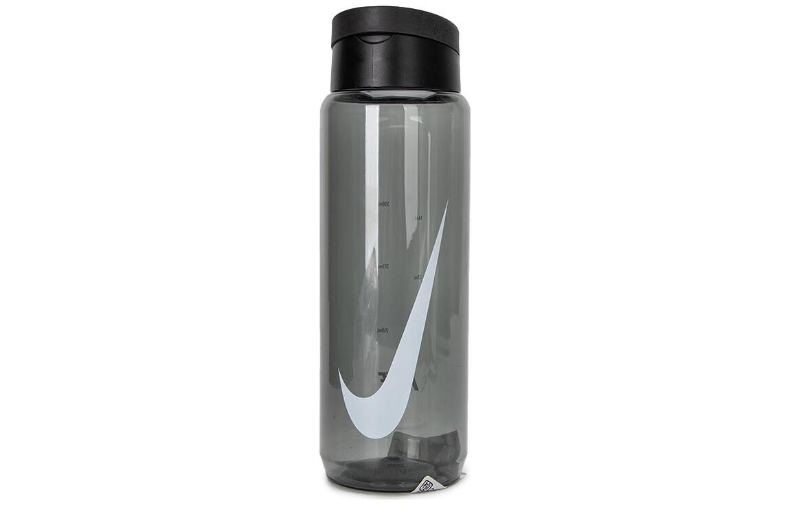 Nike 24oz Gray Plastic Water Bottle for Outdoor Sports, Gym, Running, Portable DX7011-072