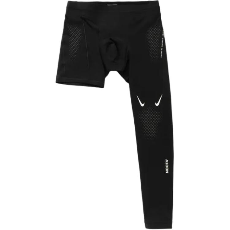 Nike  Black Casual Fitness Joggers with Asymmetrical Logo Design. DN0005-010