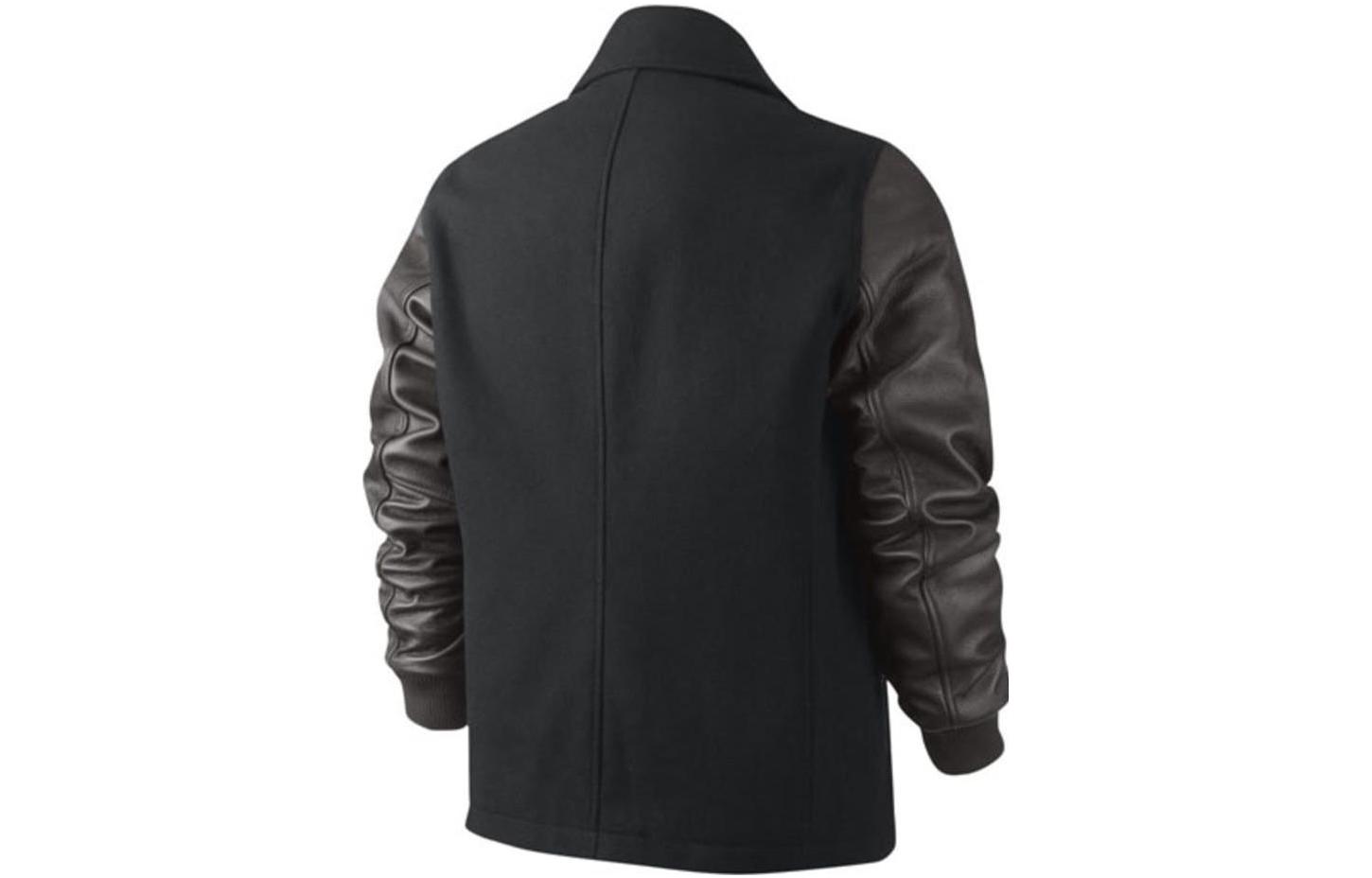 Nike  Black Double-Breasted Spliced Polo Jacket 507703-010 圖 3