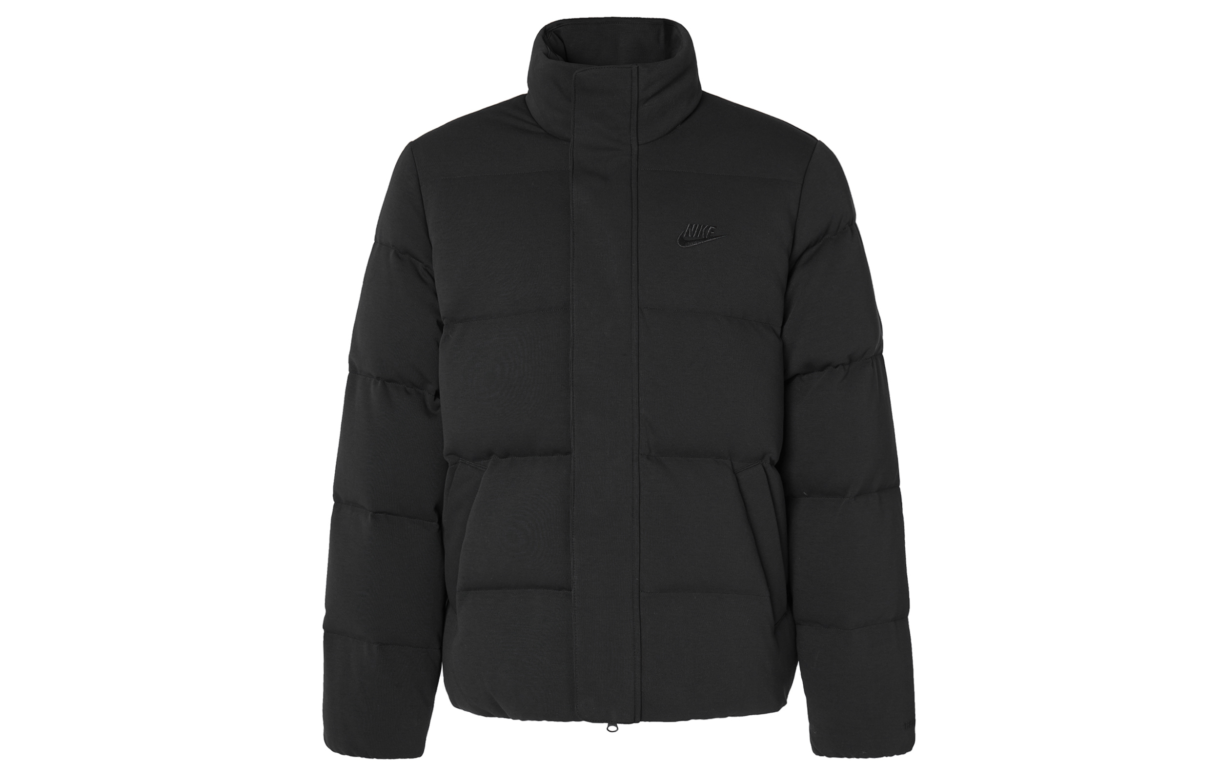 Lookbook ナイキ ブラック ダウンジャケット 長袖 立ち襟付き FB7855-010