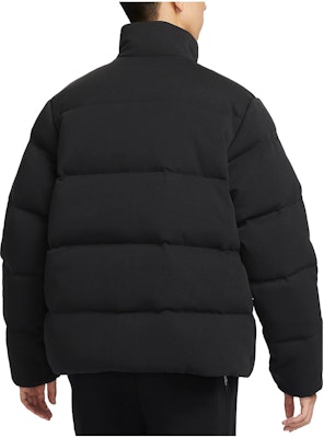 ナイキ ブラック ダウンジャケット 長袖 立ち襟付き FB7855-010 Sizing ナイキ ブラック ダウンジャケット 長袖 立ち襟付き FB7855-010