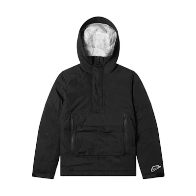 Nike Black Full-Zip Hoodie Jacket with Pocket and Long Sleeves. CU4420-010