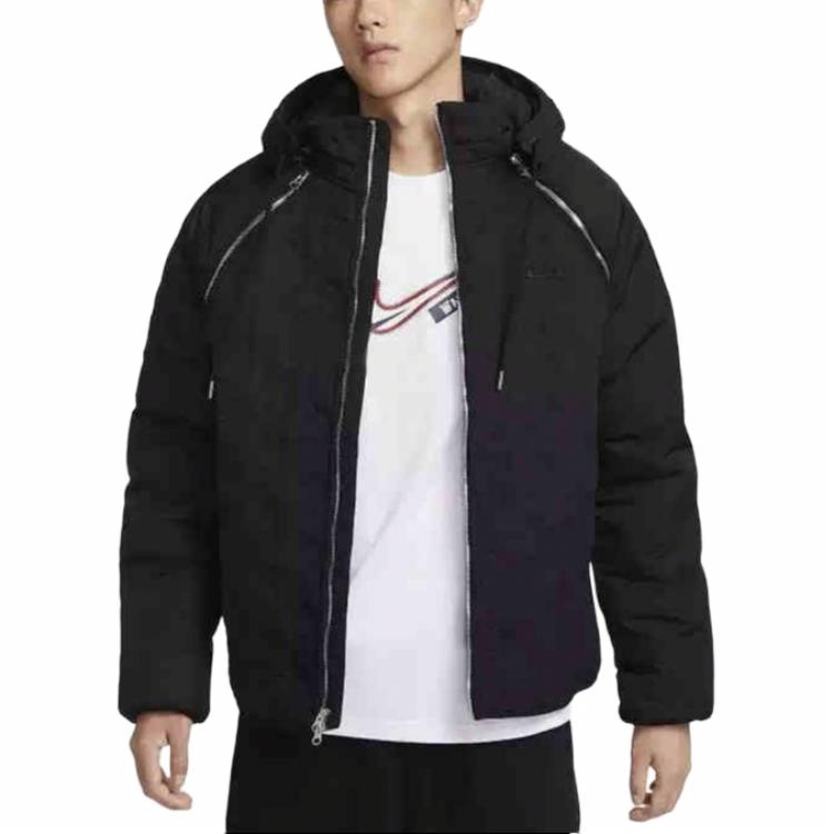 Nike  Black Hooded Comfort Cotton Jacket FZ1033-010 圖 4