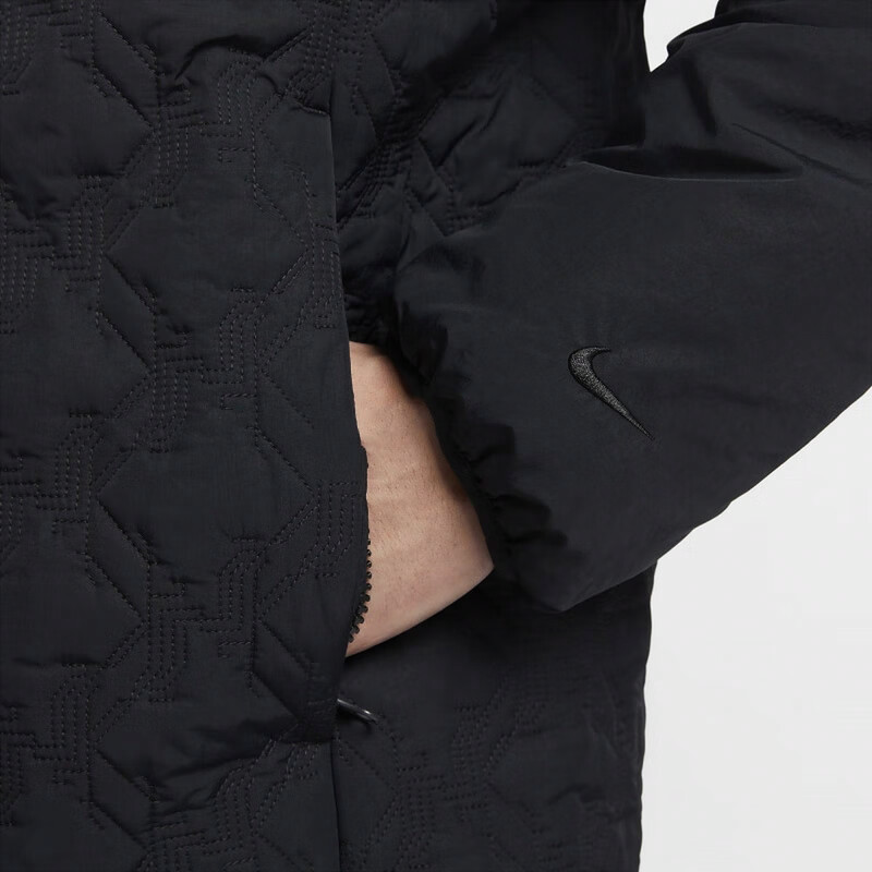 Nike  Black Hooded Comfort Cotton Jacket FZ1033-010 圖 6