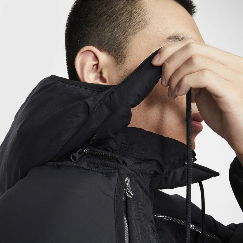 Nike  Black Hooded Comfort Cotton Jacket FZ1033-010 圖 7