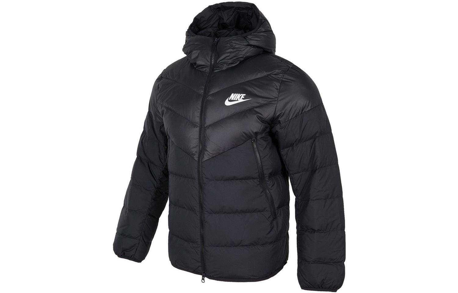 Order Nike  Black Logo Zipper Hooded Down Jacket DV0754-010
