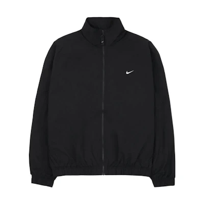 Nike Black Minimal Logo Long-Sleeve Utility Jacket - Spring Collection DQ5201-010