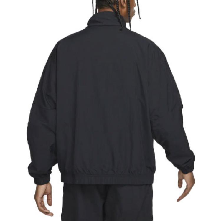 Nike  Black Minimal Logo Long-Sleeve Utility Jacket - Spring Collection DQ5201-010 圖 5