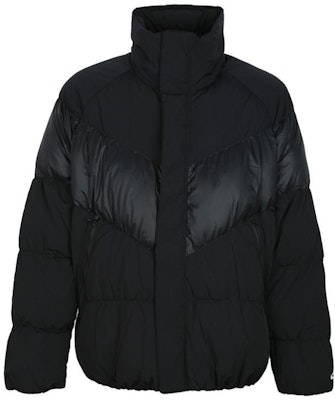Nike Black Puffer Jacket with Logo Print and Fleece Lining. 928894-010 Order Nike Black Puffer Jacket with Logo Print and Fleece Lining. 928894-010