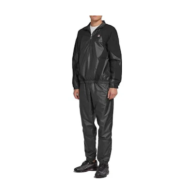 Nike Black Solid Half-Zip Tracksuit Set - Relaxed Fit, 2-Piece. AV9997-010