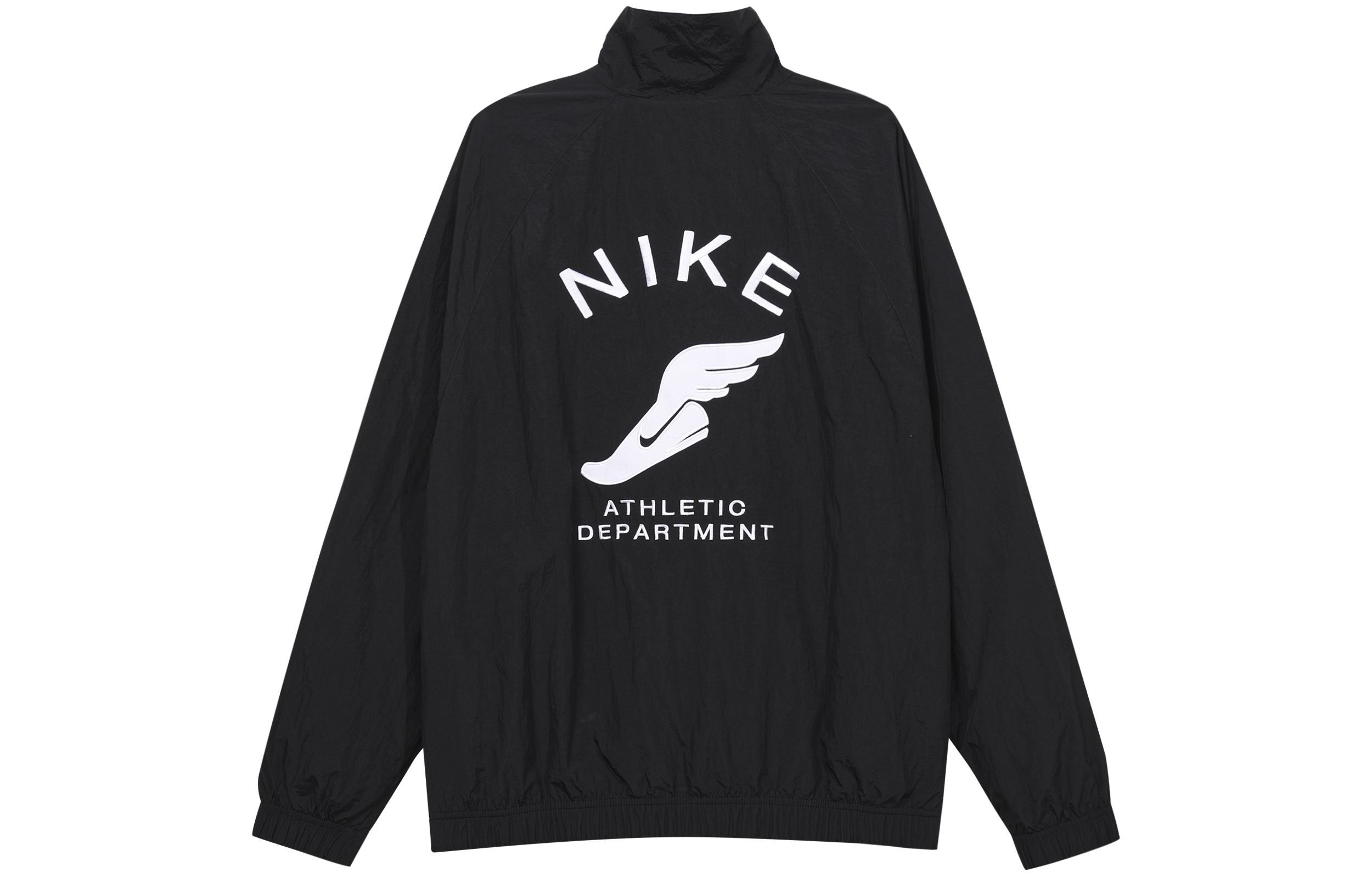 Nike  Black Solid Logo Printed Woven Zip-Up Track Jacket. FN7233-010 圖 3