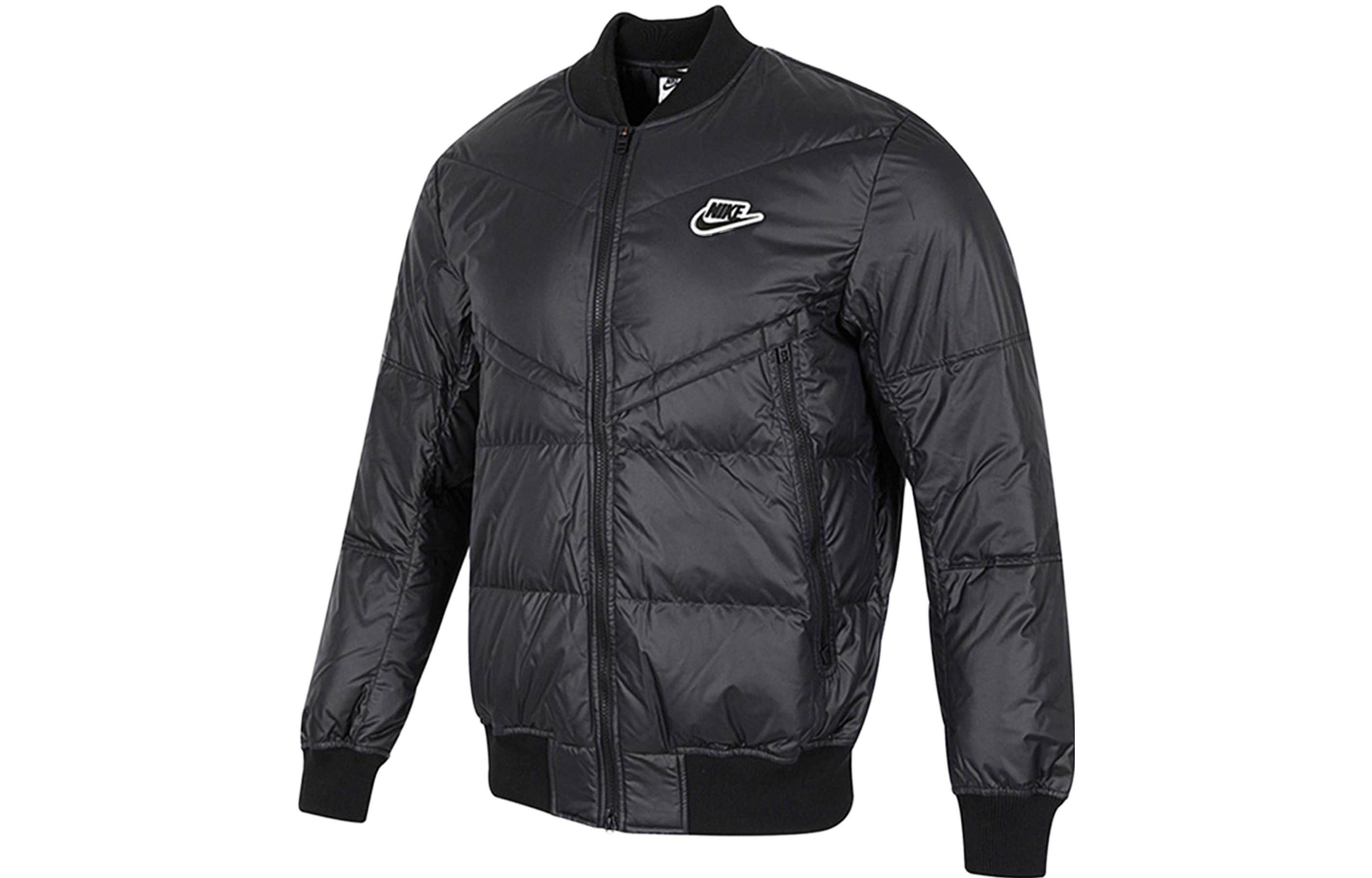 Nike  Black Solid Logo Zip-Up Short Down Jacket DV4275-010 圖 2