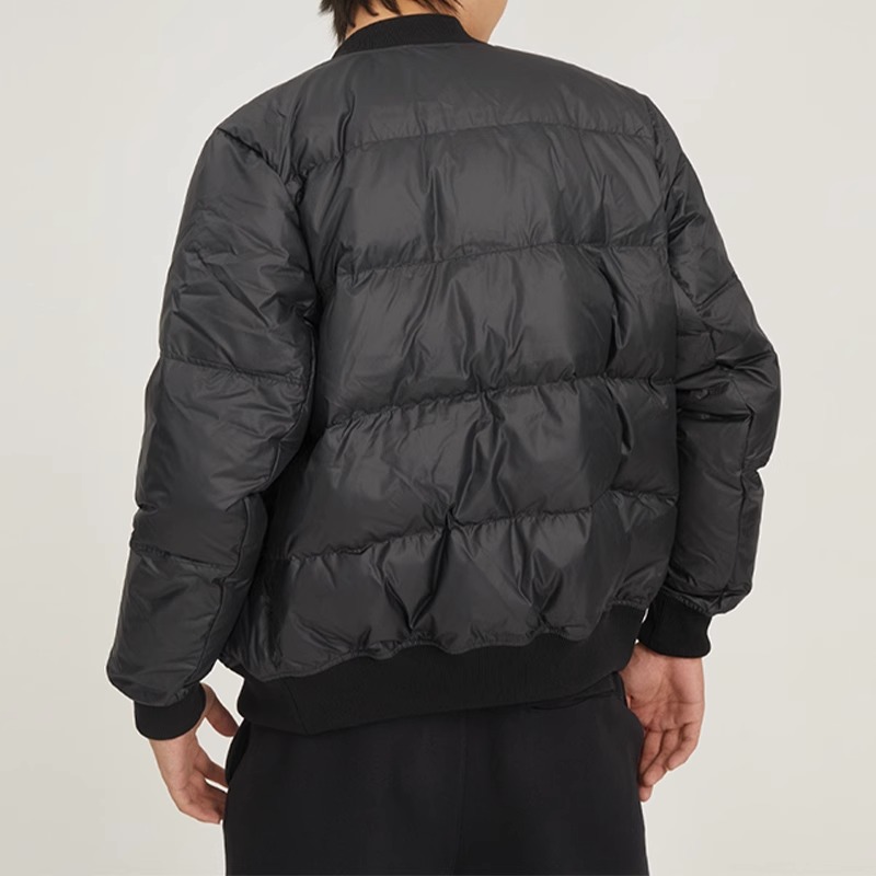 Nike  Black Solid Logo Zip-Up Short Down Jacket DV4275-010 圖 5