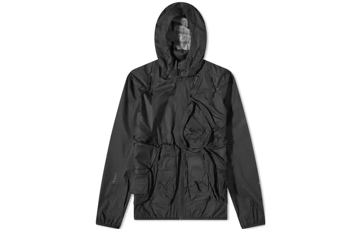 Nike  Black Solid Long Sleeve Hoodie Jacket. DR2618-010