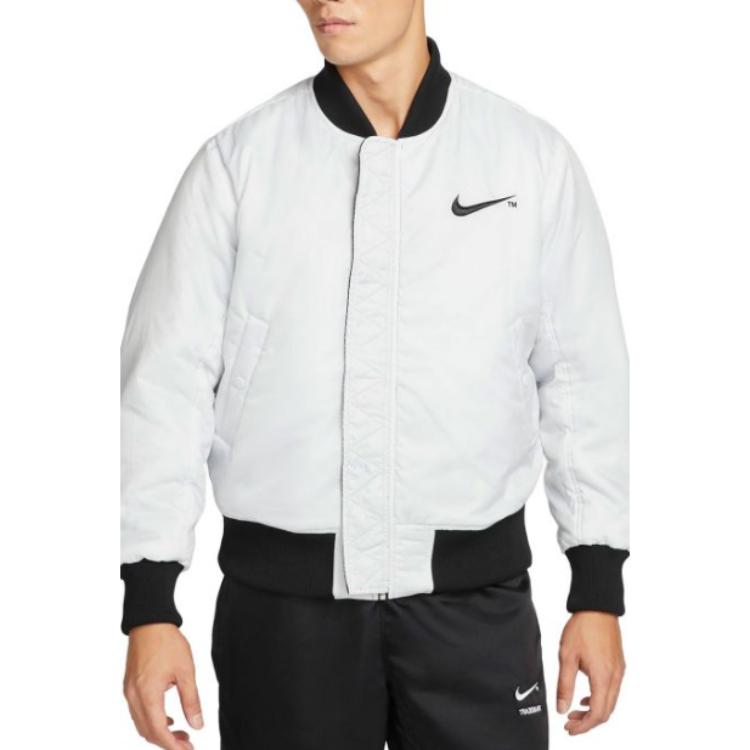 Purchase Nike  Black Water-Resistant Bomber Zip Jacket with Baseball Collar. DD6055-010