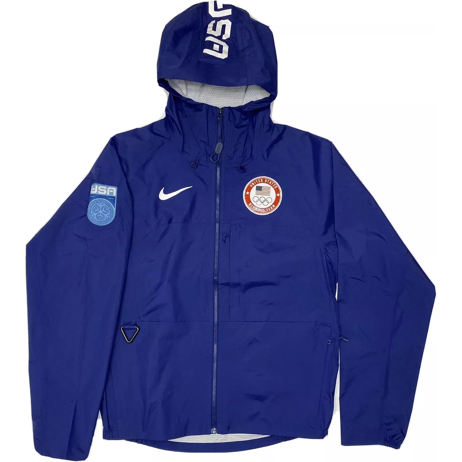 Order Nike  Blue Full-Zip Hoodie Jacket with Logo Badge Design DH4805-492