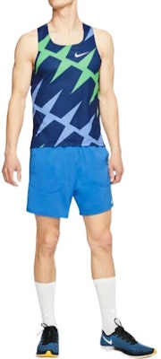 Nike Blue Sleeveless Running Tank Top with Logo Print - Quick Dry Breathable CZ1030-492 Lookbook Nike Blue Sleeveless Running Tank Top with Logo Print - Quick Dry Breathable CZ1030-492