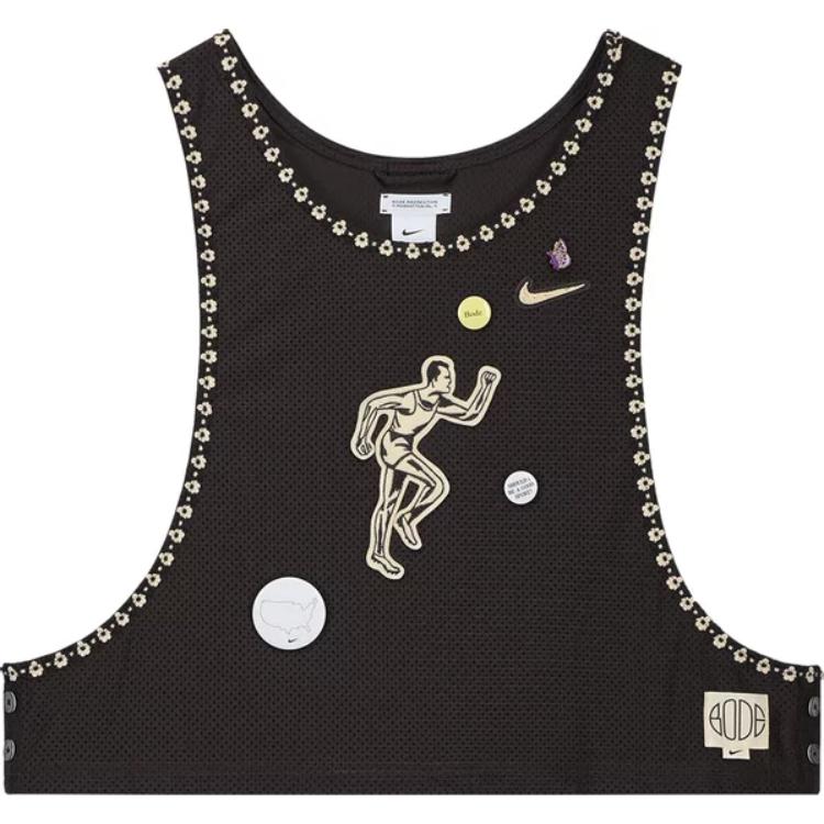 Order Nike 棕色無袖圓領圖案背心上衣 FJ0223-235