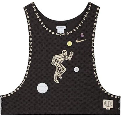 Nike 棕色無袖圓領圖案背心上衣 FJ0223-235 Order Nike 棕色無袖圓領圖案背心上衣 FJ0223-235