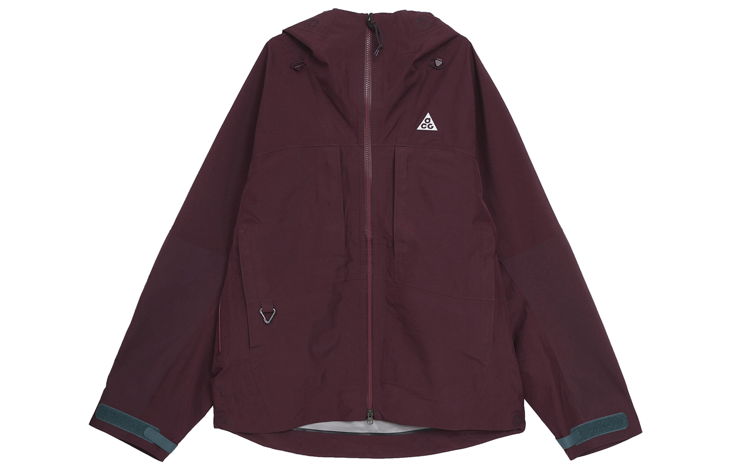 Nike  Casual Solid Color Full-Zip Hoodie Jacket Dark Brownish Red DQ5772-681