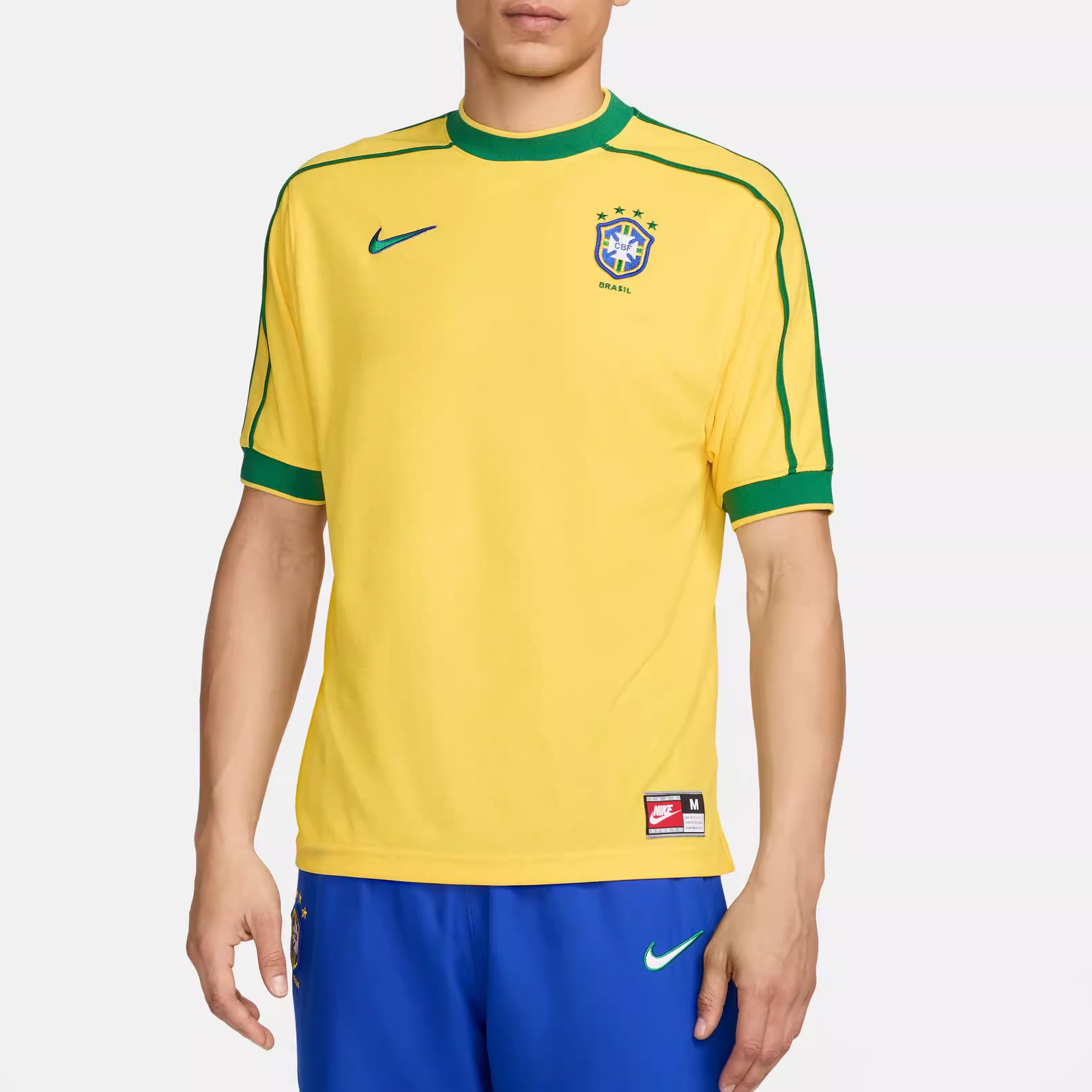 Details for Nike 繡花標誌球衣短袖T恤 - 校園黃 FZ6682-741