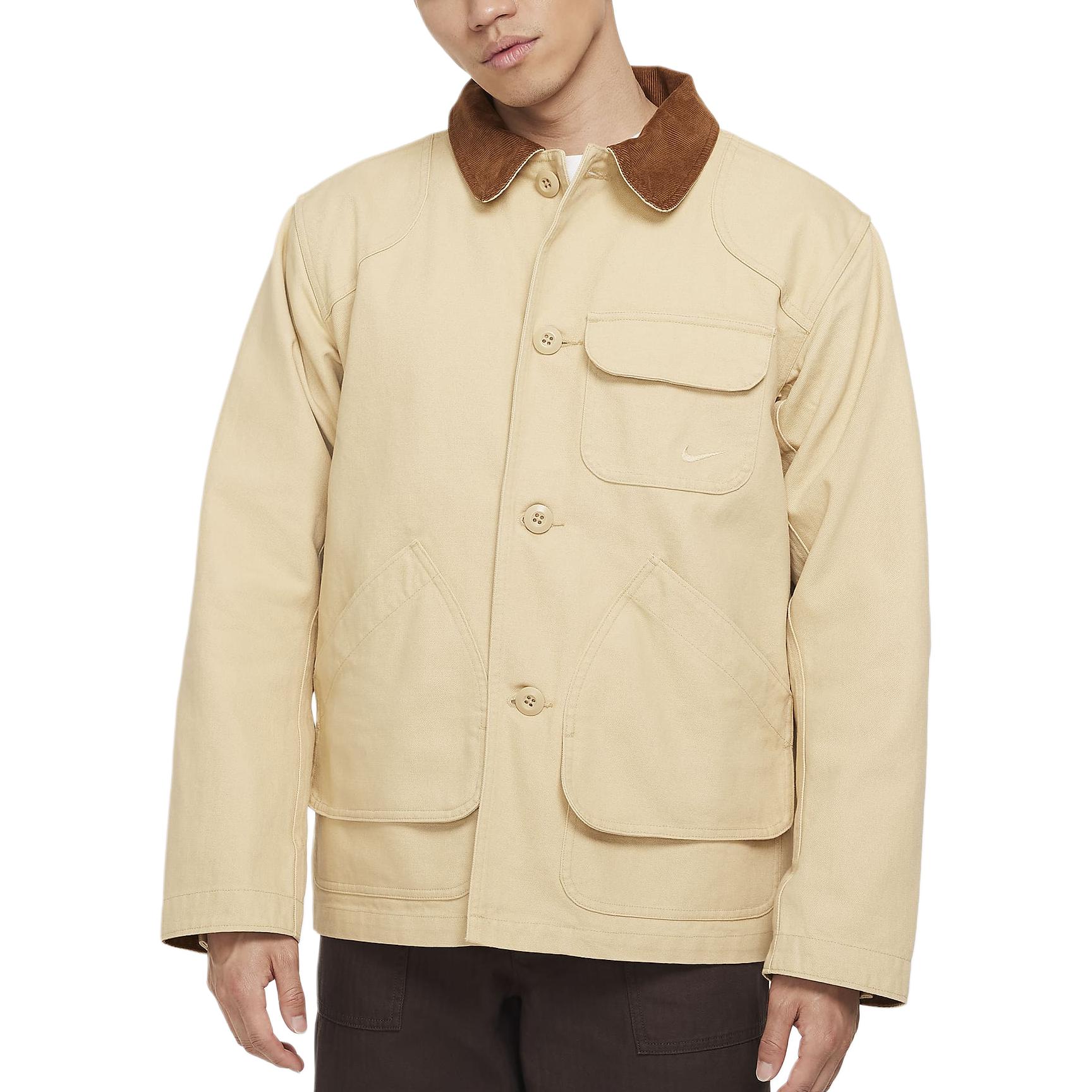 Nike  Flannel-Lined Barn Logo Workwear Jacket Sesame Yellow FZ0133-252 圖 2