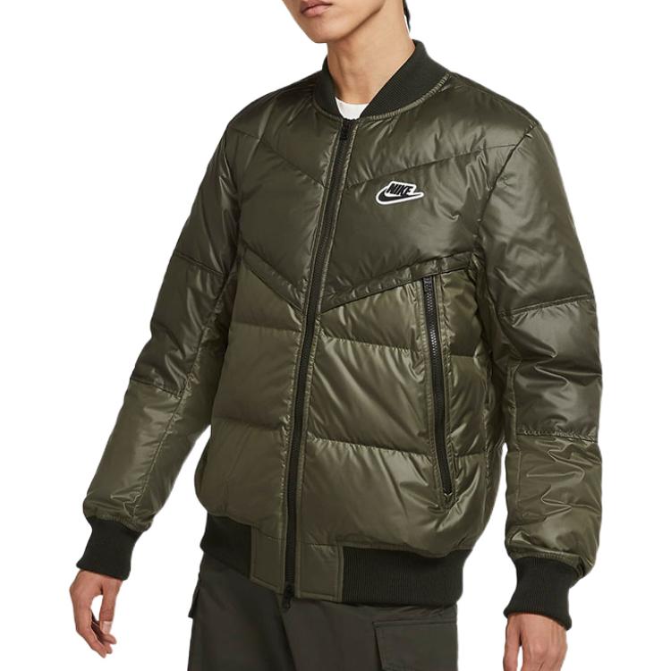 Details for Nike 綠色全拉鍊標誌長袖羽絨外套 DV4275-380