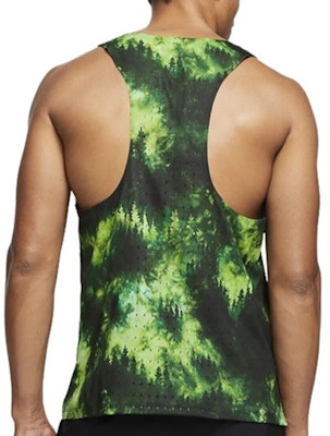 Nike Green Logo Sleeveless Running Tank Top CW1259-100 Details for Nike Green Logo Sleeveless Running Tank Top CW1259-100