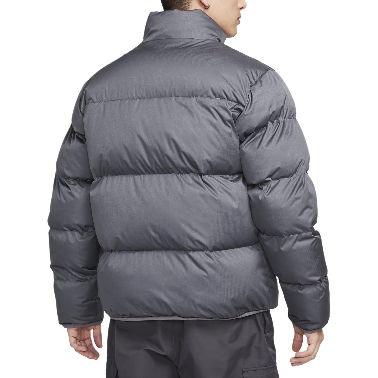 Nike  Grey Logo Print Stand Collar Zip Long Sleeve Jacket FB7369-068 圖 5